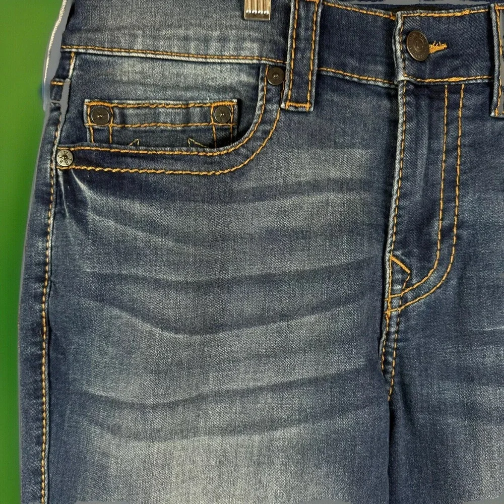 True Religion Geno Relaxed Slim Big T Jeans Men 34x31 Fade Skater hip hop